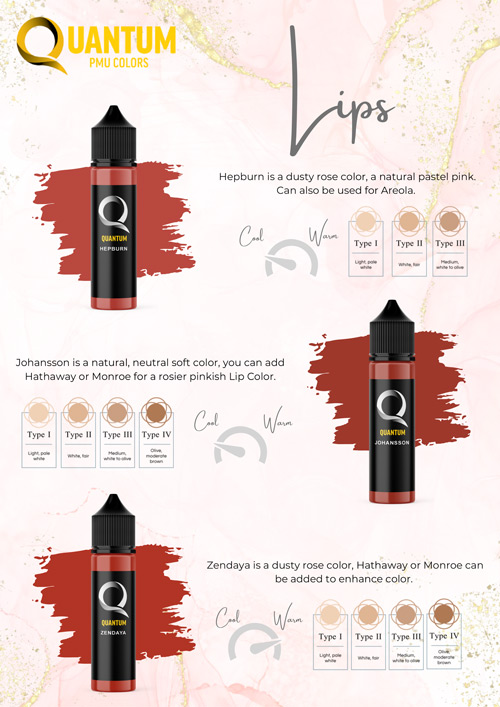 Vegan Permanent Lip Pigments Vegan Permanent Lip Pigments